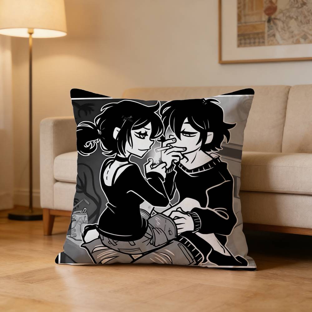 C-Coffin Of A-Andy And L-Leyley Pillow Case Pattern Printed Pillowcase For Living Room Sofa Cushion Cover