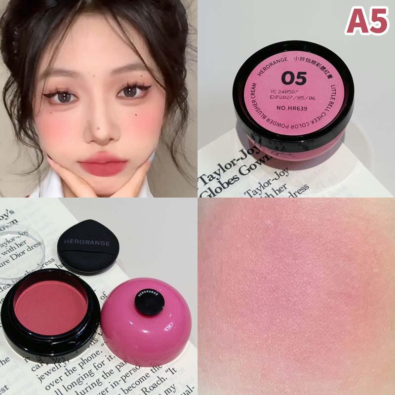

Herorange Monochrome Matte Cream Blush Waterproof Long-Lasting Cheek Color, Blendable Buildable Formula For Natural Matte Finish