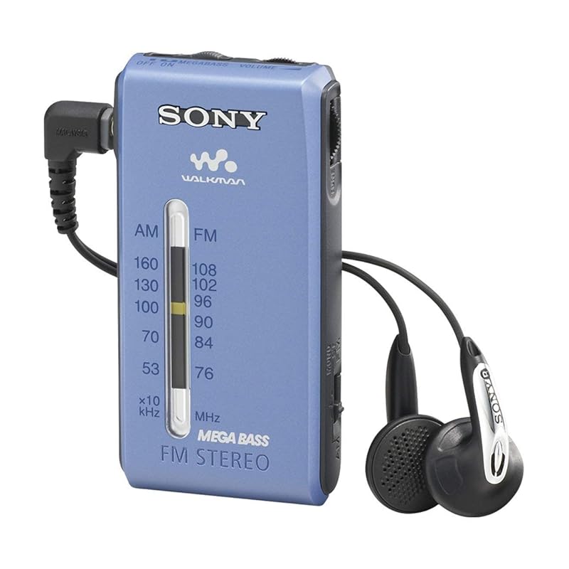 

SONY FM stereo/AM pocket radio blue SRF-S86/L