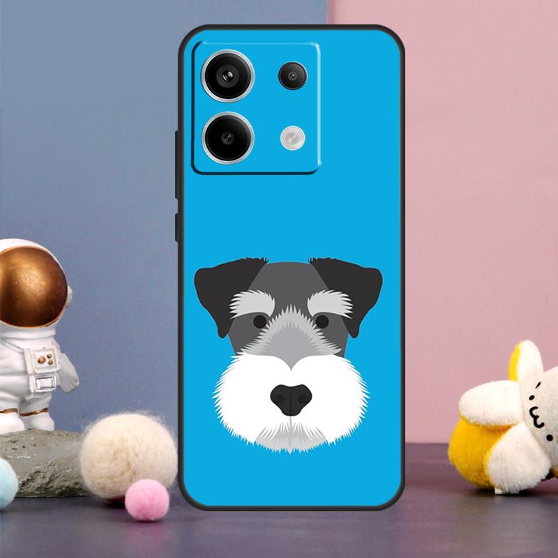 

Cartoon Schnauzer Dog Case For Xiaomi Redmi Note 14 13 9 10 11 12 15 Pro Plus Redmi 15 15C 14C 10C 12C 13C Cover Redmi Note 15 Pro 5G
