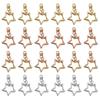 10pcs/lot Star Pentagram Hollow Key Chains Gold Alloy Lobster Clasps Keychain DIY Accessories Key Rings Jewelry Making Findings