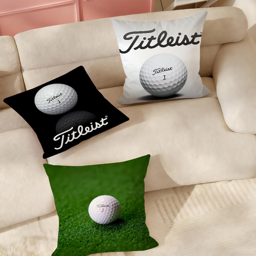 Sport Golfbal Golf T-Titleist Kussensloop Toepasselijke Ruimte Voor Gastenkamers Interieurs Auto's Kantoor Huisdecoratie