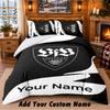 VfB Stuttgart FC Pattern Bedding 3Pcs Set Custom Name, Bed Sheet And Pillowcases For Home Bedroom