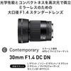Sigma Lens 30mm F1.4 DC DN Sony E-Mount Single Focus Standard APS-C Mirrorless Contemporary