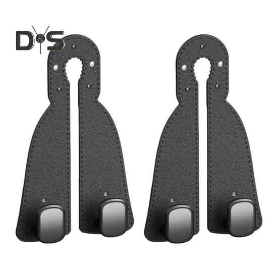 

1/2 шт. автомобильный крючок для подголовника, для хранения на спинке сиденья автомобиля, искусственная кожа, крючок для кошелька автомобиля, два крючка для сумок автомобиля, внедорожника, грузовика 2pcs чёрный