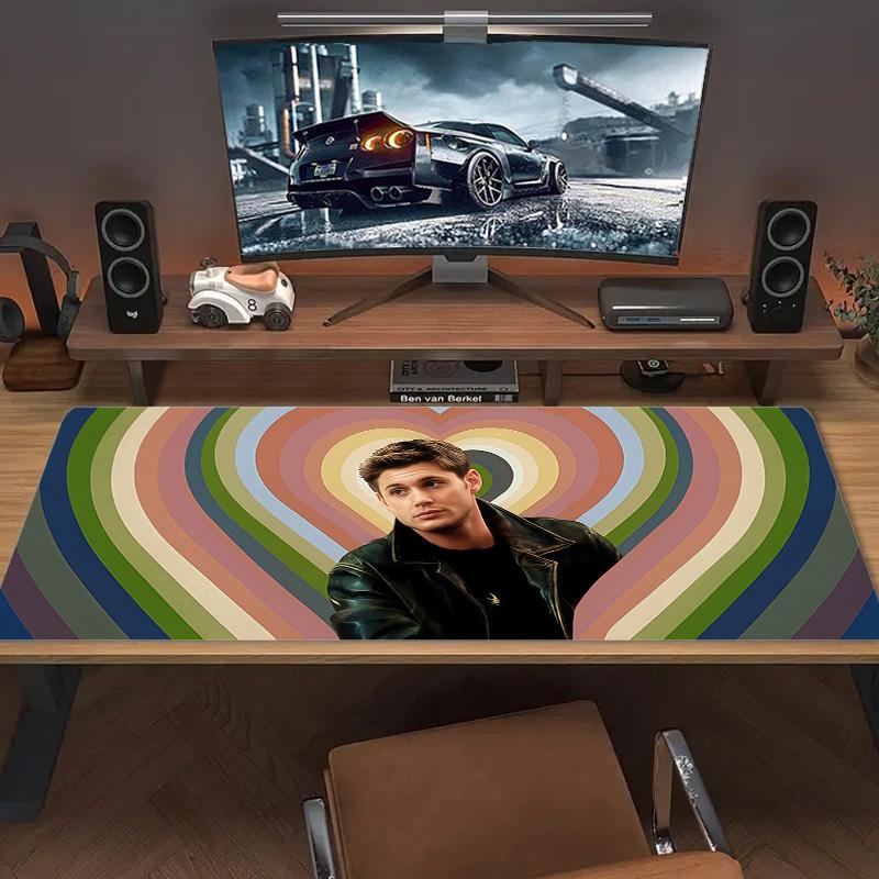Damon Salvatore Large Size Mouse Pad Large Gaming Table Cushion Non-slip Laptop Tablet Big Mousepad XXL Mat Mini PC Playmat With Lock edge