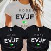 Mode EVJF T-shirt for French Girls Bachelorette Single Farewell Party Tshirt Fashion Graphic Team Bride Tees Bridal Wedding Tops