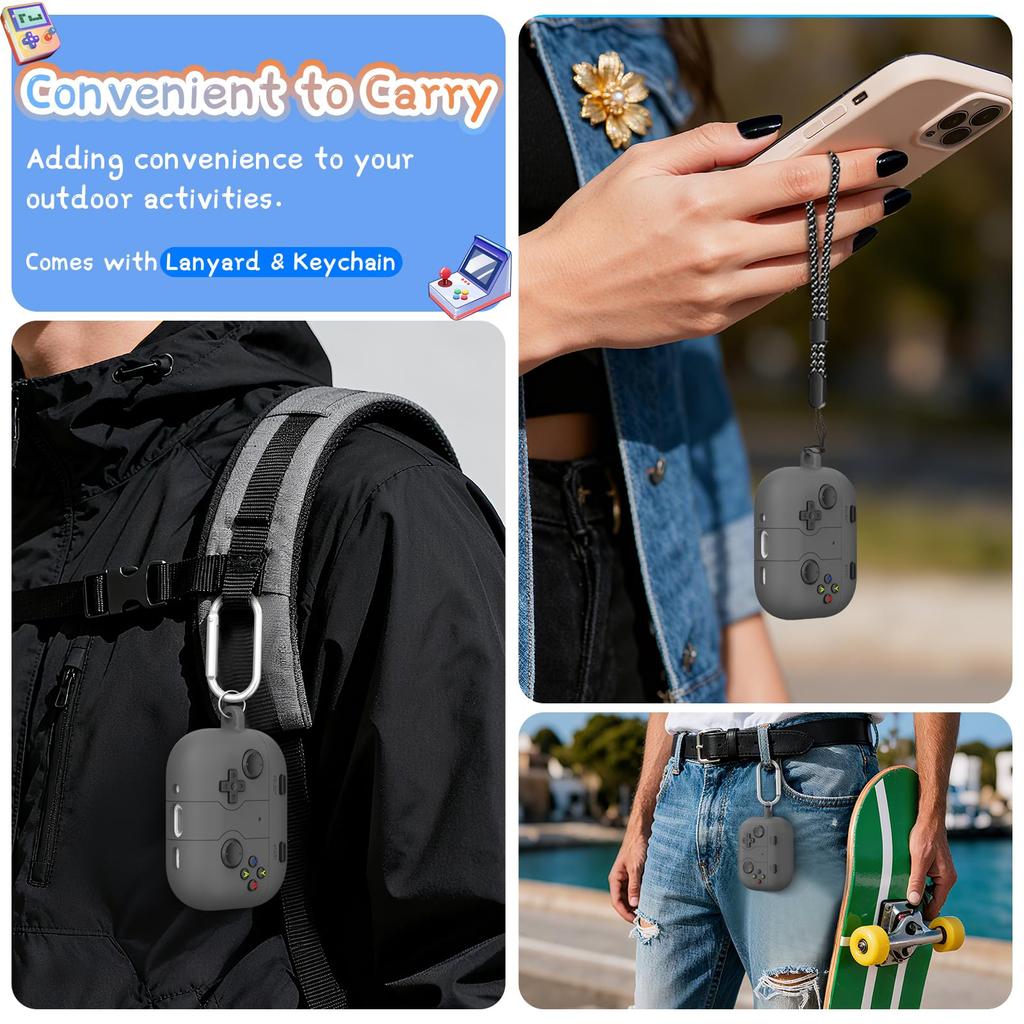 Niedliche Hülle für AirPods Pro 3 Hülle (2025) Lustiges 3D-Spieldesign mit Reinigungskit Schutz-Silikonhülle für AirPods Pro 3