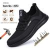 Cross-Border Men's Steel Toe Work Shoes - Anti-Smash, Anti-Puncture, Wear-Resistant, Comfortable Mesh Safety Shoes