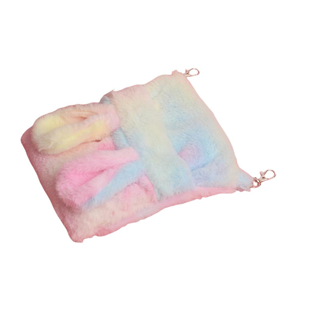 Warm Fleece Hanging Pet Bed For Sugar Gliders Detachable Washable Shelter Soft Snuggles Cage For Rodents