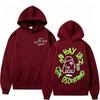 Sonbahar Erkek Kadın Kapüşonlular Anime Hayalet Baskılı Unisex Moda Pullover Uzun Kollu Bol Günlük Vintage Sweatshirtler