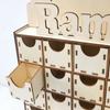Eid Wooden Decoration Natural Wood High Strength Drawer Countdown Calendar Ramadan Mubarak Home Decor Unique Eid Centerpiece