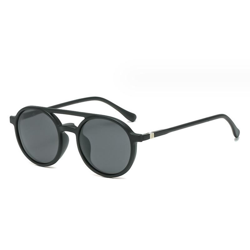 2306 New Retro Set Of Sunglasses Women Pilot Magnetic Clip Sun Glasses TR Round Frame Prescriptio -0.5 -1.0 -2 to -6
