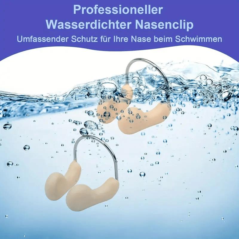 6 stuks Professionele Zwemneusknijpers met Staaldraad & Siliconen Pad - Elegant Ontwerp voor Comfort & Stabiliteit, Veilige Pasvorm - Antislip Neusknijpers