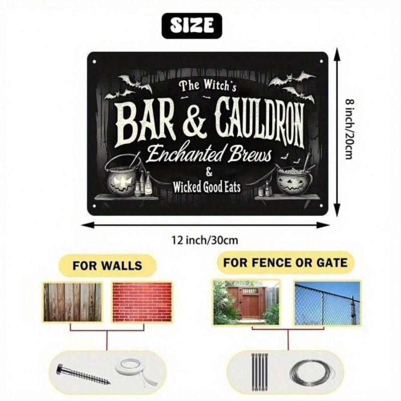 Retro Funny Theme Tin Paintings for Living Room Bedroom Kitchen Wall Decor