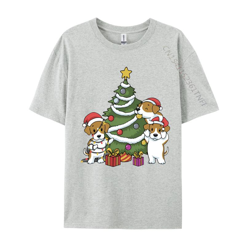 Beagle Christmas Tree Decoration Funny Tshirt Unisex T Shirts Funny Print T Shirts Unisex Plus Size Tops Brand Tshirt