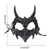 Japanese Halloween Anime Half Face Mask Animal Skeleton Mask Dragon God Skeleton Cosplay