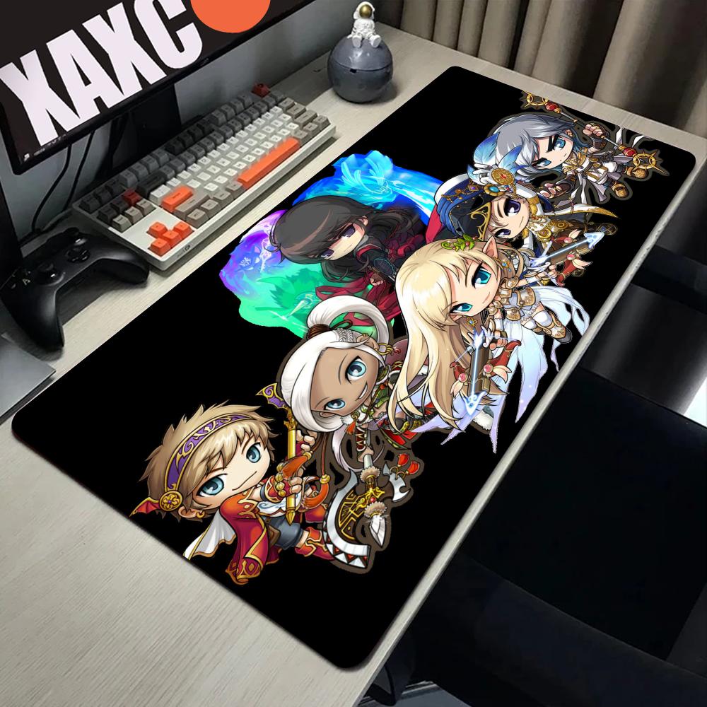 HD Maplestory Mauspads Anime Tastaturmatten Große PC-Gamer Schrankmatten Mause Niedliche Schreibtischaccessoires Mauspads Personalisiert