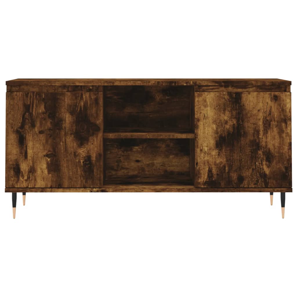 vidaXL TV-Schrank Räuchereiche 104x35x50 cm Holzwerkstoff