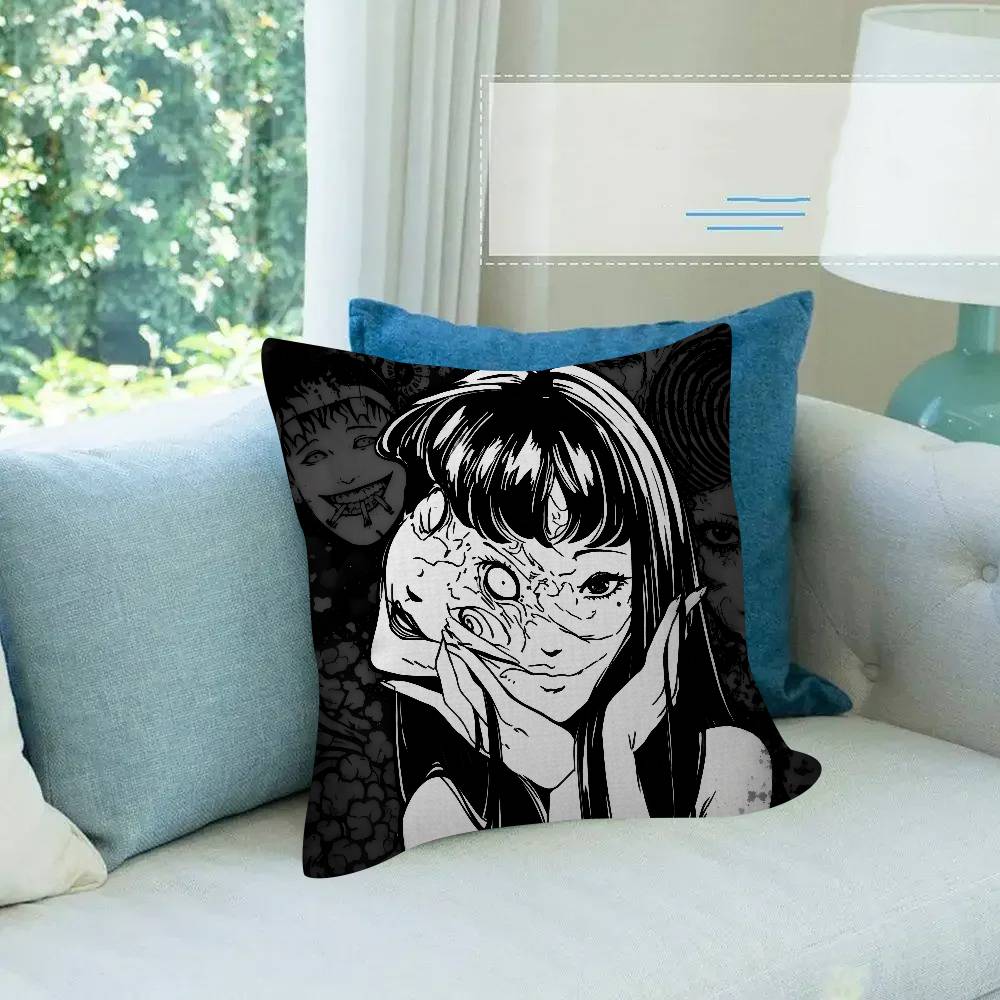 Japan Classic Anime JJunji Ito edit  Pillow Cushion Cover Pillowcase Living Room Sofa Home Decor Customized