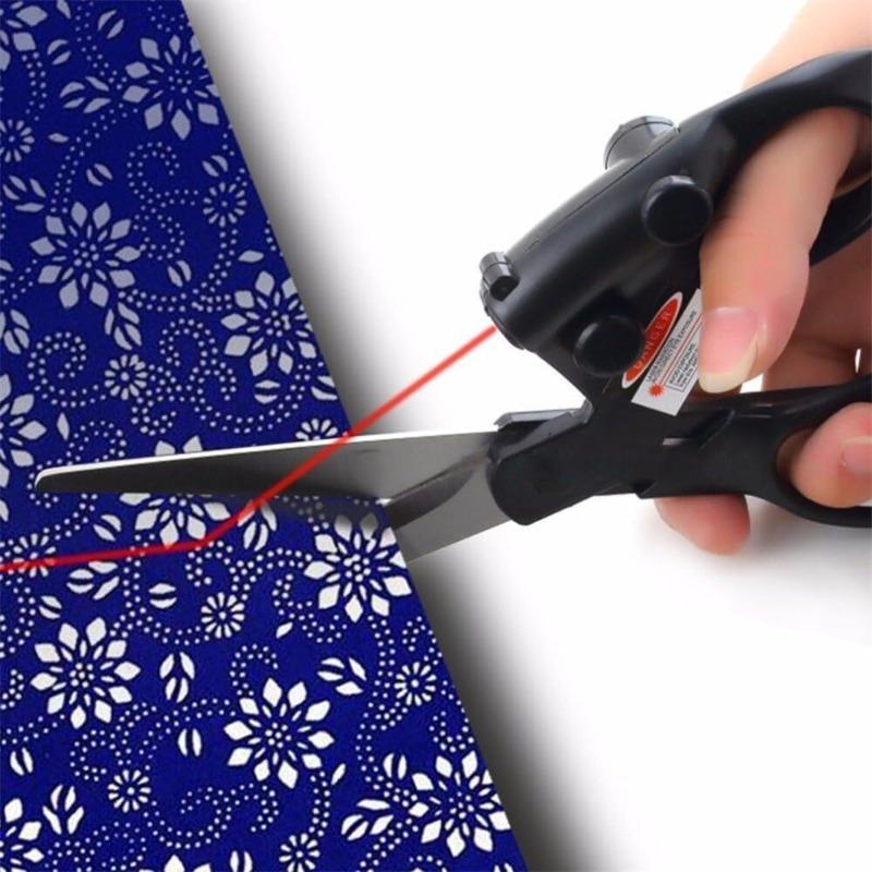 Forbici professionali guidate da laser per cucito adatte per tagliare e taglio diretto per artigianato domestico, imballaggi 1/2 PZ
