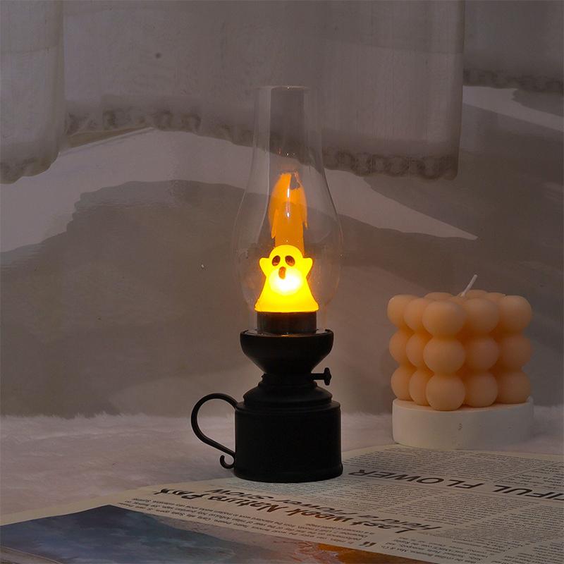 Xiaomi Calcifer Flameless Night Light Halloween Retro Decorative Candle Light Cartoon Anime Cute Lamp Bedroom Bedside Table Lamp