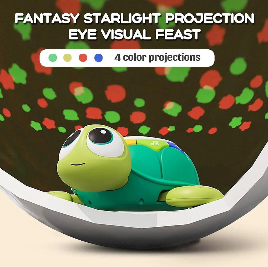Baby Toys Musical Crawling Turtle Baby Toys with Light Sound Remote Crawling Elephant Early Developmental Toys
