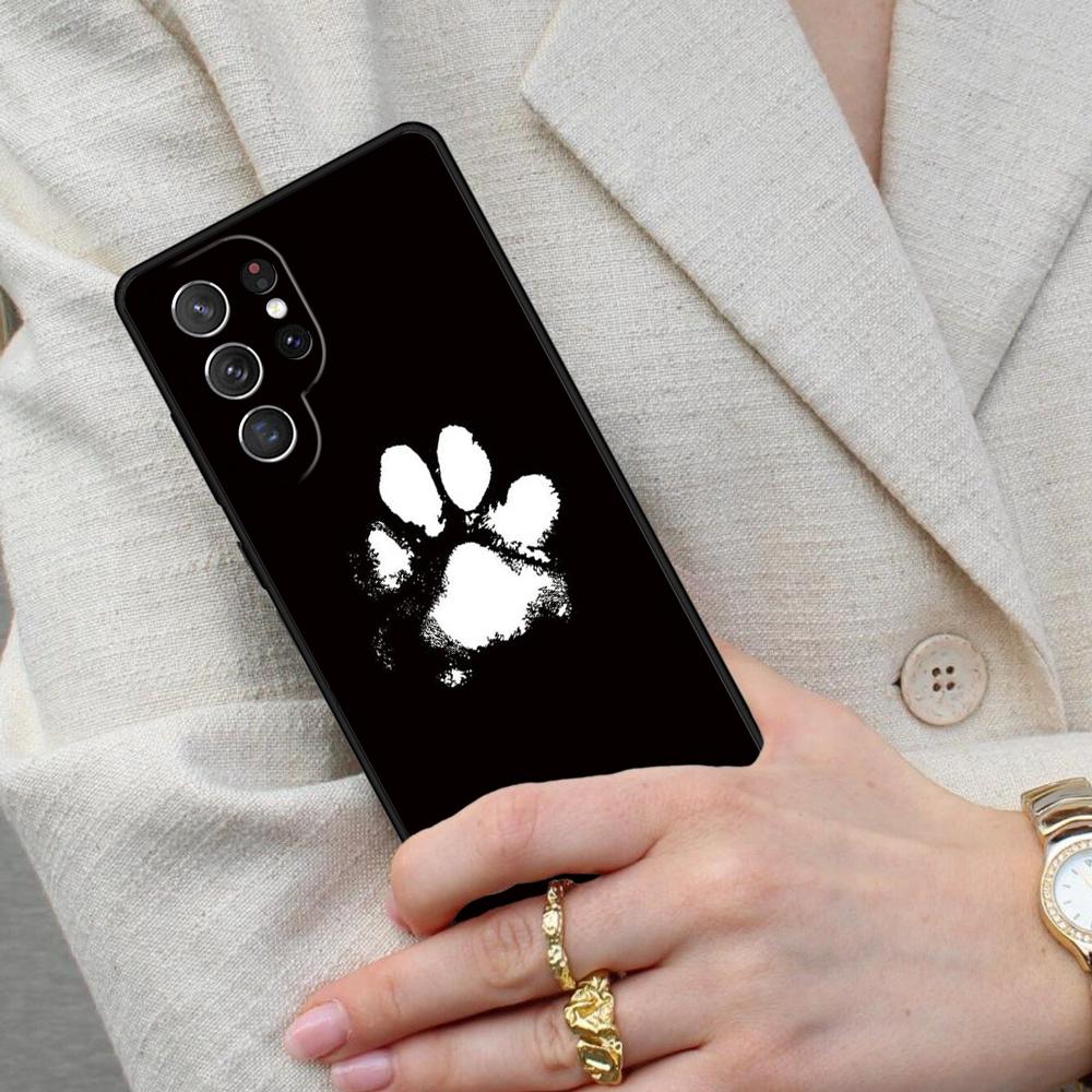 Dog foot print Paw Colorful Pattern Cell Phone Case for Samsung Galaxy S26 Ultra S25 S24 S23 S22 S21 S20 Note10 Cover