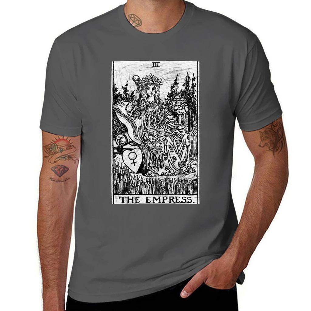 The Empress Tarot Card  Major Arcana  Fortune Telling  Occult TShirt Work Outdoor TShirt for Men