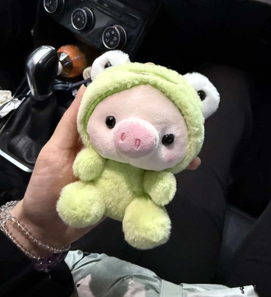 New Cute Piggy Dress Up Doll Plush Toy Rabbit Pendant Keychain Backpack Pendant Pig Doll Frog Festival Surprise Gift