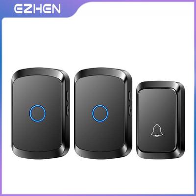 Smart Wireless No-Drill Doorbell with Loud Volume - Ideal for Homes, Elderly, and Children (One-to-Two Configuration)