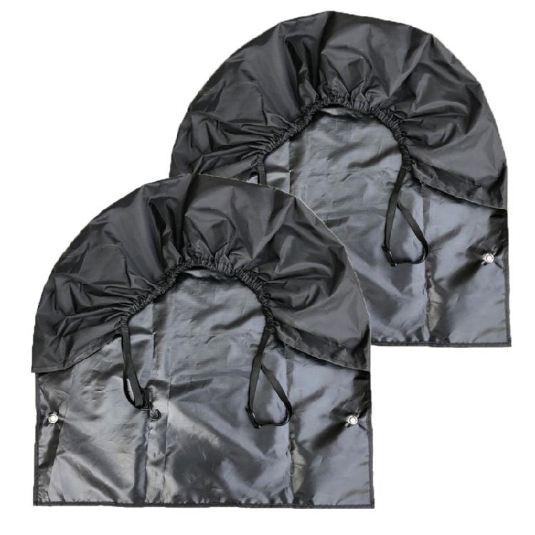 Black Tyre Gard Wheel Cover Fits Tire Diameter 27 to 32inch Oxford Cloth