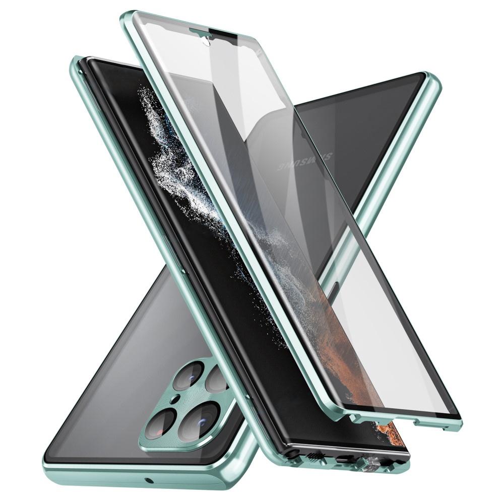 Samsung Galaxy S23 Ultra Case, Magnetic Dual Glass, Green