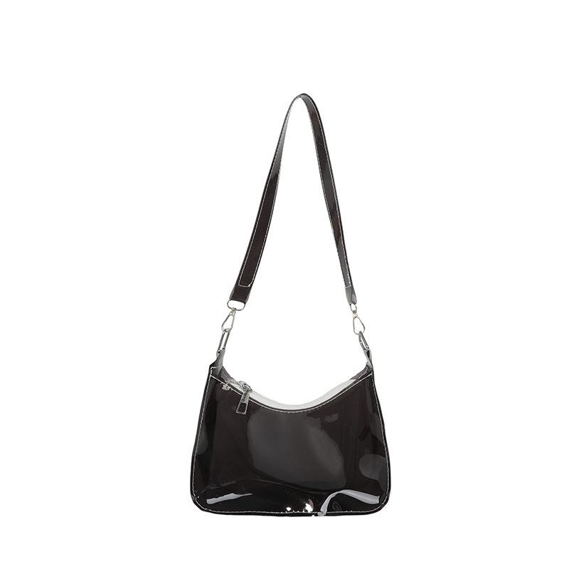 Korean Jelly Bag: Transparent PVC, Stylish Single Shoulder Bag, Trendy Ins Style, Small Square Design for Women