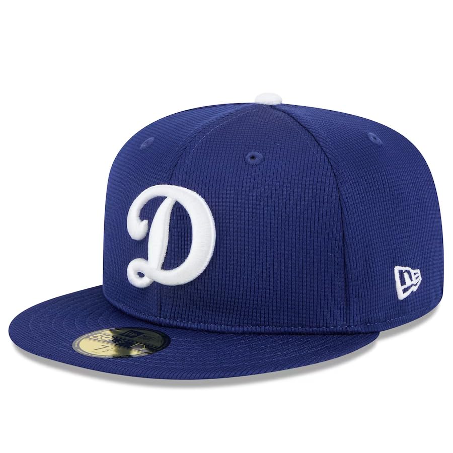 [New Era] 7-34 (approx. 61.5cm) 2025 Spring Camp Model Cap, Imported from Overseas, 59FIFTY Los Angeles Dodgers 2025 MLB SPRING TRAINING BP FITTED