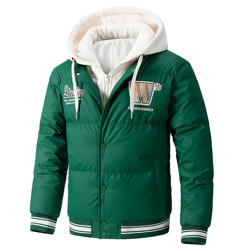 

Зимняя хлопковая куртка с капюшоном, мужская кожаная хлопковая куртка, толстая и теплая хлопковая куртка, модная поверхность хлопковой одежды XL