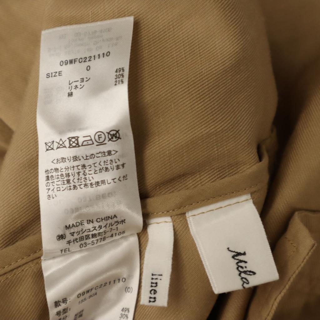 Mila Owen Leinenmischung Trenchcoat beige Damen Gebraucht