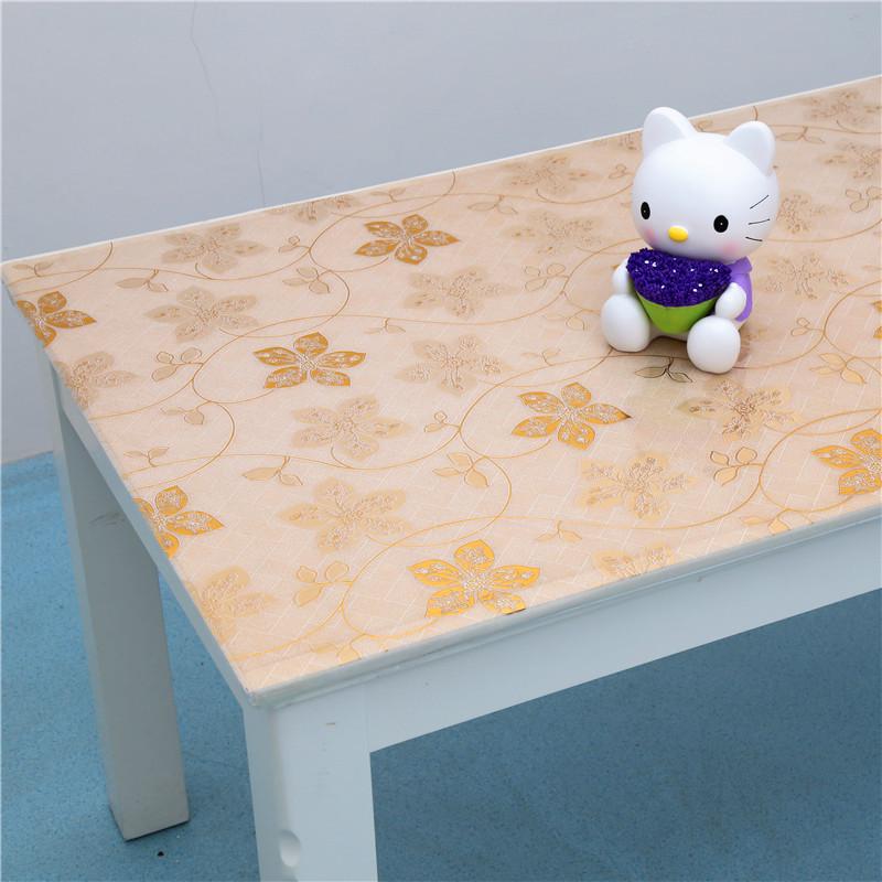 0.8mm Soft Glass PVC Waterproof Oil-proof Heat-resistant Dining Table Protector