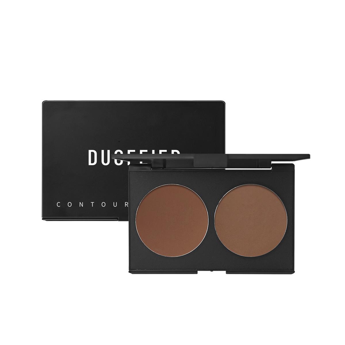 Двухцветная палитра для контуринга и хайлайтинга для естественного скульптурирования и профессионального румянца