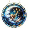 Decoração de Mesa Redonda de Acrílico Estilo Bohemia 2D Placa Decorativa para Casa Arte de Parede Pendurada Decoração de Jardim para Sala Placas de Porta Hangi