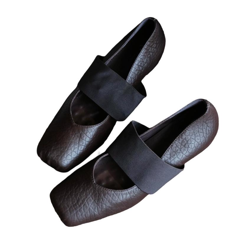 Retro französischer Stil cooles Elefantenmuster Design Mary Jane Schuhe 2025 neue Ballett superweiche Modeschuhe