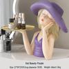 "Modern Light Luxury Hat Girl Dressing Table Tray for Home Decoration and Storage"
