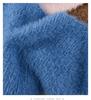 Women's Fluffy Knit Wool Triangle Headscarf - Sweet & Warm, Perfect for Autumn and Winter