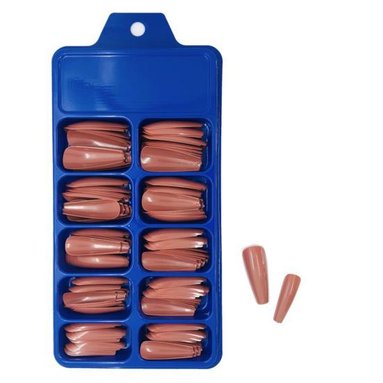 100 Teile/satz Gefälschte Nägel Volle Abdeckung Abnehmbare Maniküre Zubehör Einfarbig Falsche Nagel für Party