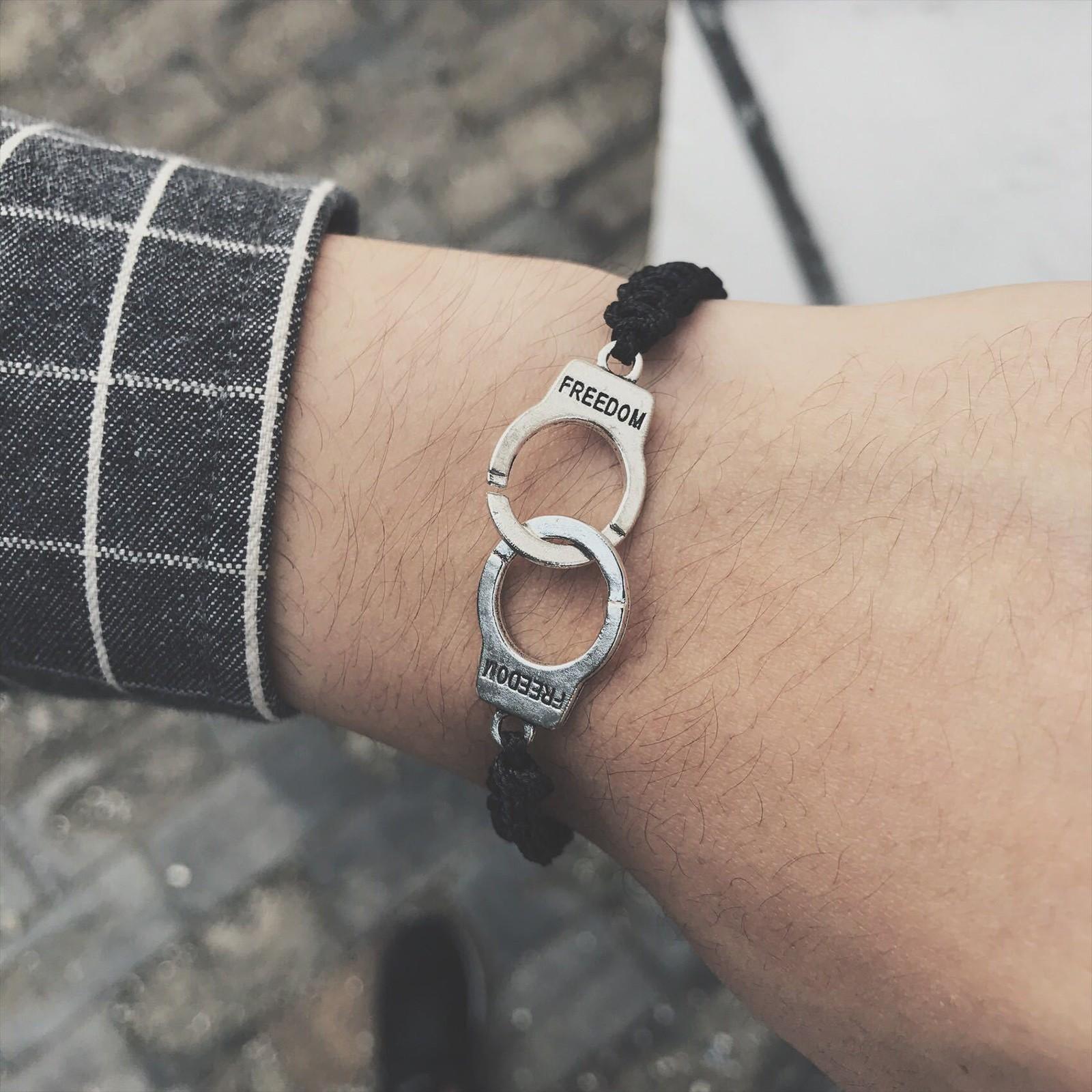 

Personality Bracelet Hand-Woven Stainless Steel Couple Retro Bracelet Jewelry срібний
