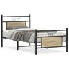 Bed Frame without Mattress Sonoma Oak Finish 75 x 190 cm Engineered Wood