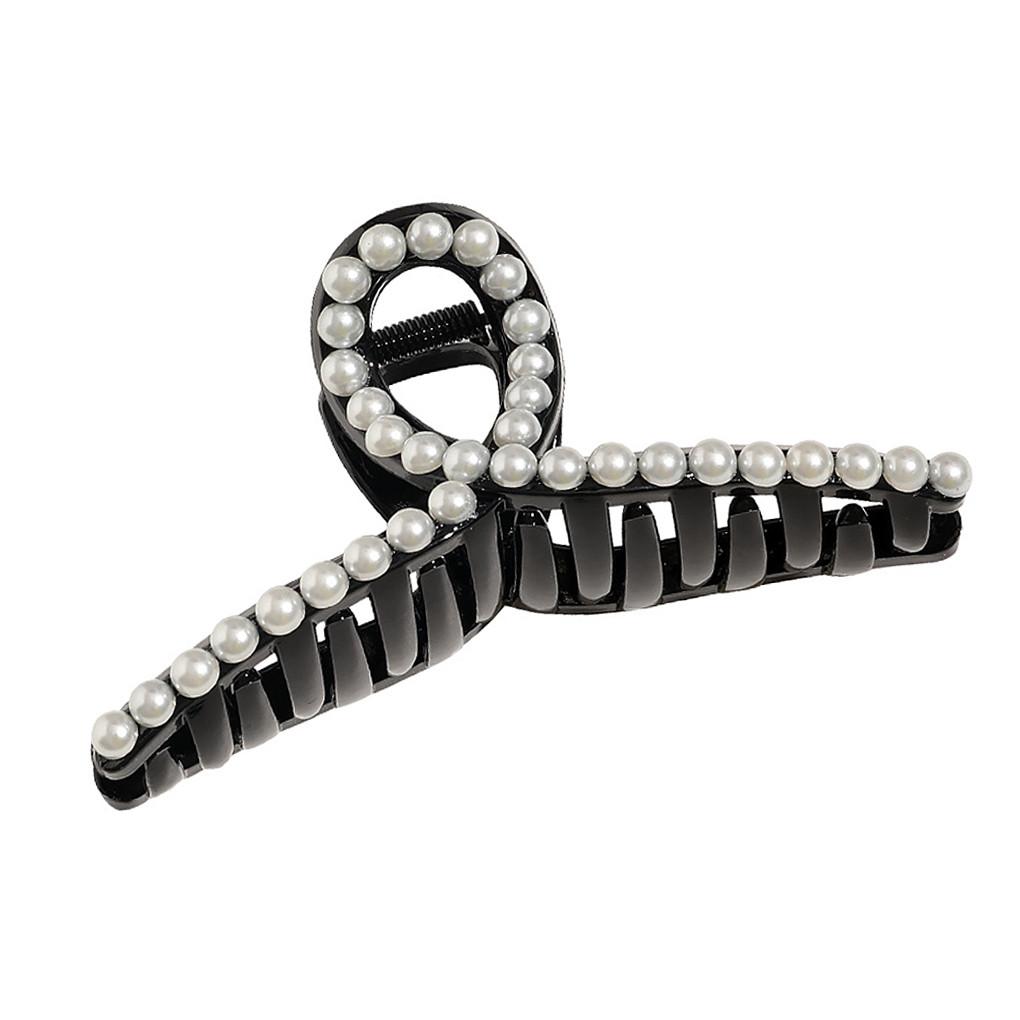 Champagner Große Perlen Acryl Haarspangen Groß Größe Make-up Haarstyling