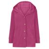 2025 Women's European & American Corduroy Hooded Loose Casual Cardigan Jacket