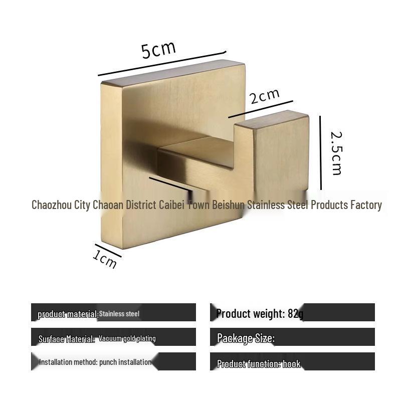 Punch-Free Stainless Steel Hooks - Strong Adhesive for Kitchen & Bathroom Storage Organizing Backpacks, Hats, Headbands.