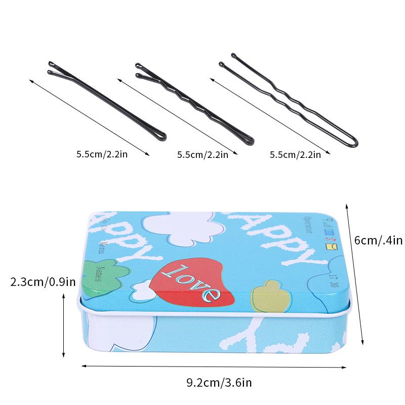 Schwarze U-förmige Haarnadeln: Kleine Baby-Haarspangen für Maskenbildner und Haaraccessoires